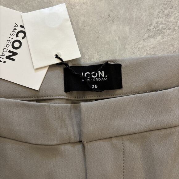 Icon Amsterdam Pants Mens 36/29 Stone Tech Trousers Stretch Nylon Blend NWT - Picture 5 of 10